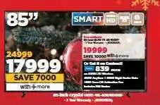 HiFi Corp 85-inch crystal UHD 4K 85BU8000F offer