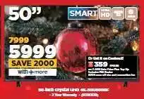 HiFi Corp 50-inch crystal UHD 4K-50BU8000F offer