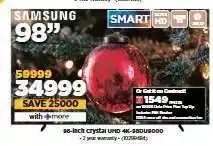 HiFi Corp Samsung 98'' Smart UHD TV offer
