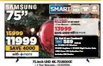 HiFi Corp Samsung 75 UHD 4K TV offer