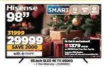 HiFi Corp Hisense 98-Inch QLED 4K TV-98Q60G offer