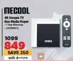 HiFi Corp MECOOL 4K Google TV Box Media Player offer