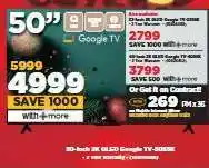 HiFi Corp 50-inch 2K QLED Google TV-50Q5K offer