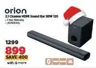HiFi Corp orion 2.1 Channel HDMI Sound Bar SBW 120 offer