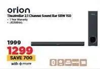 HiFi Corp orion TheatreBar 2.1 Channel Sound Bar SBW 150 offer