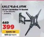 HiFi Corp Ultra-Link 23-55” Full Motion TV Bracket offer