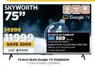 HiFi Corp 75-inch QLED Google TV-75Q6800H offer