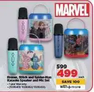 HiFi Corp Frozen, Stitch and Spider-Man Karaoke Speaker and Mic Set offer