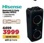 HiFi Corp Hisense Bluetooth DJ Party Speaker HP300 offer