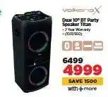 HiFi Corp VolkanoX Dual 10 BT Party Speaker Titan offer