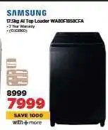 HiFi Corp Samsung 17.5kg AI Top Loader WA90F18S8CFA offer
