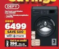 HiFi Corp DEFY 7kg Front Load Washer Grey DAW384 offer