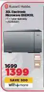 HiFi Corp Russell Hobbs 30L Electronic Microwave RHEM31L offer