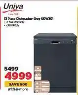HiFi Corp 13 Place Dishwasher Grey UDW301 offer