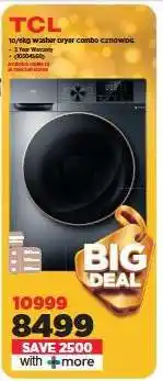 HiFi Corp TCL 10/6kg Washer Dryer Combo C210WDG offer