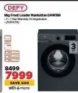 HiFi Corp Defy 9kg Front Loader Manhattan DAW500 offer