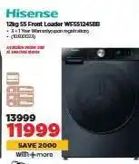 HiFi Corp Hisense 12kg 5S Front Loader WFS1245BB offer
