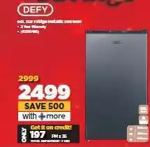 HiFi Corp DEFY 50L Bar Fridge Metallic Design offer