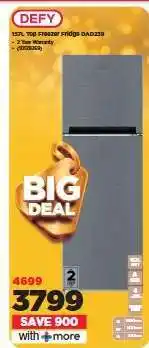 HiFi Corp DEFY 157L Top Freezer Fridge DAD239 offer