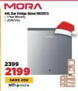 HiFi Corp MORA 44L Bar Fridge Silver M65RTS offer