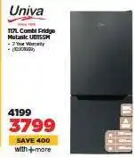 HiFi Corp Univa 187L Combi Fridge Metallic UB185SM offer