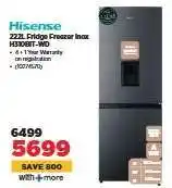 HiFi Corp Hisense 223L Fridge Freezer Inox H310BIT-WD offer