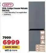 HiFi Corp DEFY 350L Fridge Freezer Metallic DAC622 offer