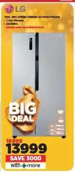 HiFi Corp LG 591L SBS Fridge GCFS307PGAM offer