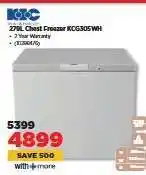 HiFi Corp KIC 270L Chest Freezer KCG305WH offer