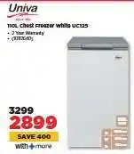 HiFi Corp Univa 110L Chest Freezer White UC125 offer