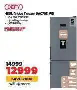 HiFi Corp 450L Fridge Freezer DAC705-WD offer