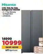 HiFi Corp Hisense 543L Side-By-Side Refrigerator H630SIt offer