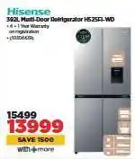 HiFi Corp Hisense 392L Multi-Door Refrigerator H525FI-WD offer