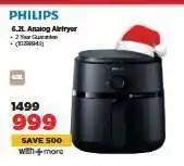 HiFi Corp PHILIPS 6.2L Analog Airfryer offer