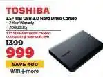 HiFi Corp TOSHIBA 2.5 1TB USB 3.0 Hard Drive Canvio offer