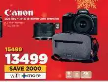 HiFi Corp Canon EOS R50 + RF-S 18-45mm Lens Travel kit offer