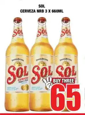 Boxer SOL CERVEZA NRB 3 X 660ML offer