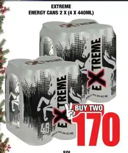 Boxer EXTREME ENERGY CANS 2 X (4 X 440ML) offer