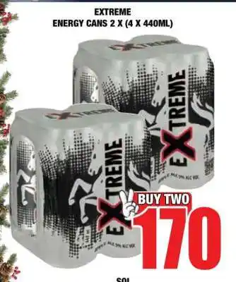 Boxer EXTREME ENERGY CANS 2 X (4 X 440ML) offer