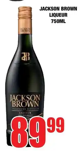 Boxer JACKSON BROWN LIQUEUR 750ML offer