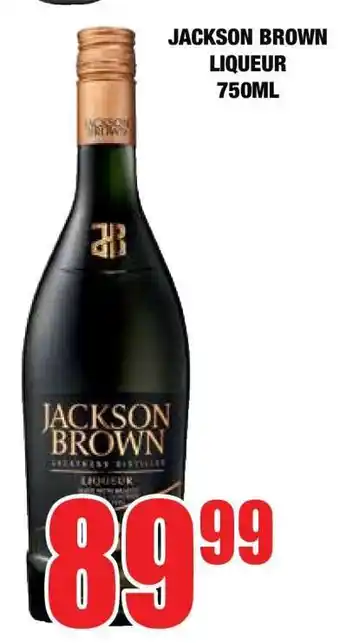 Boxer JACKSON BROWN LIQUEUR 750ML offer