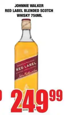 Boxer Johnnie Walker Red Label Blended Scotch Whisky 750ml offer