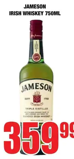 Boxer JAMESON IRISH WHISKEY 750ML offer