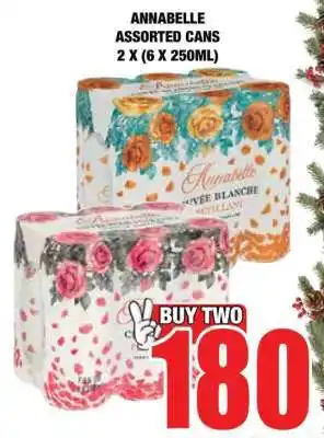Boxer ANNABELLE ASSORTED CANS 2 X (6 X 250ML) offer