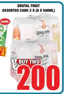 Boxer BRUTAL FRUIT ASSORTED CANS 2 X (6 X 500ML) offer