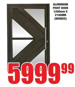 Boxer ALUMINIUM PIVOT DOOR 1200MM X 2100MM (BRONZE) offer