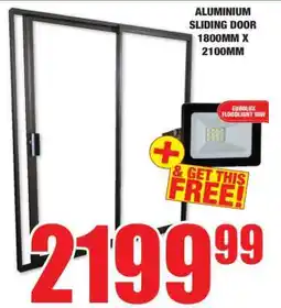 Boxer ALUMINIUM SLIDING DOOR 1800MM X 2100MM offer