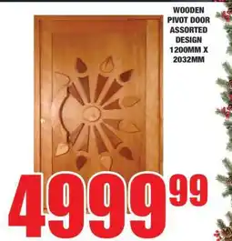 Boxer WOODEN PIVOT DOOR ASSORTED DESIGN 1200MM X 2032MM offer