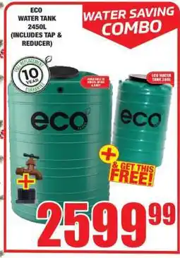 Boxer ECO WATER TANK 2450L (INCLUDES TAP & REDUCER) offer