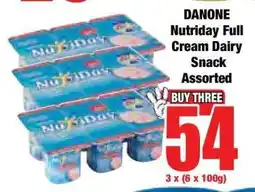 Boxer DANONE Nutriday Full Cream Dairy Snack Assorted offer